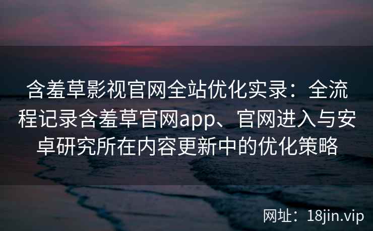 含羞草影视官网全站优化实录：全流程记录含羞草官网app、官网进入与安卓研究所在内容更新中的优化策略